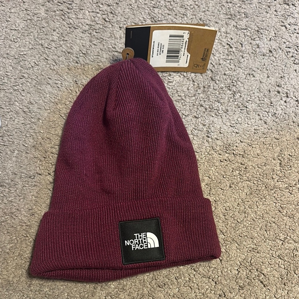 The North Face Maroon Knit Beanie